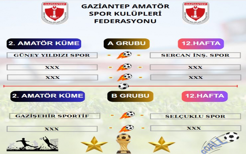 2. AMATÖR KÜME MAÇ PROGRAMI AÇIKLANDI.